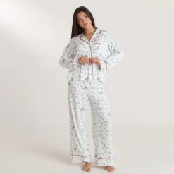 Alpine Dreams Pajama Bottoms - Ski Print