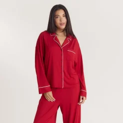 Alpine Dreams Pajama Shirt - Red