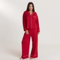 Alpine Dreams Pajama Shirt - Red