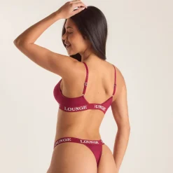 Bamboo Triangle Bra - Burgundy