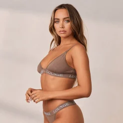 Bamboo Triangle Bra - Coffee