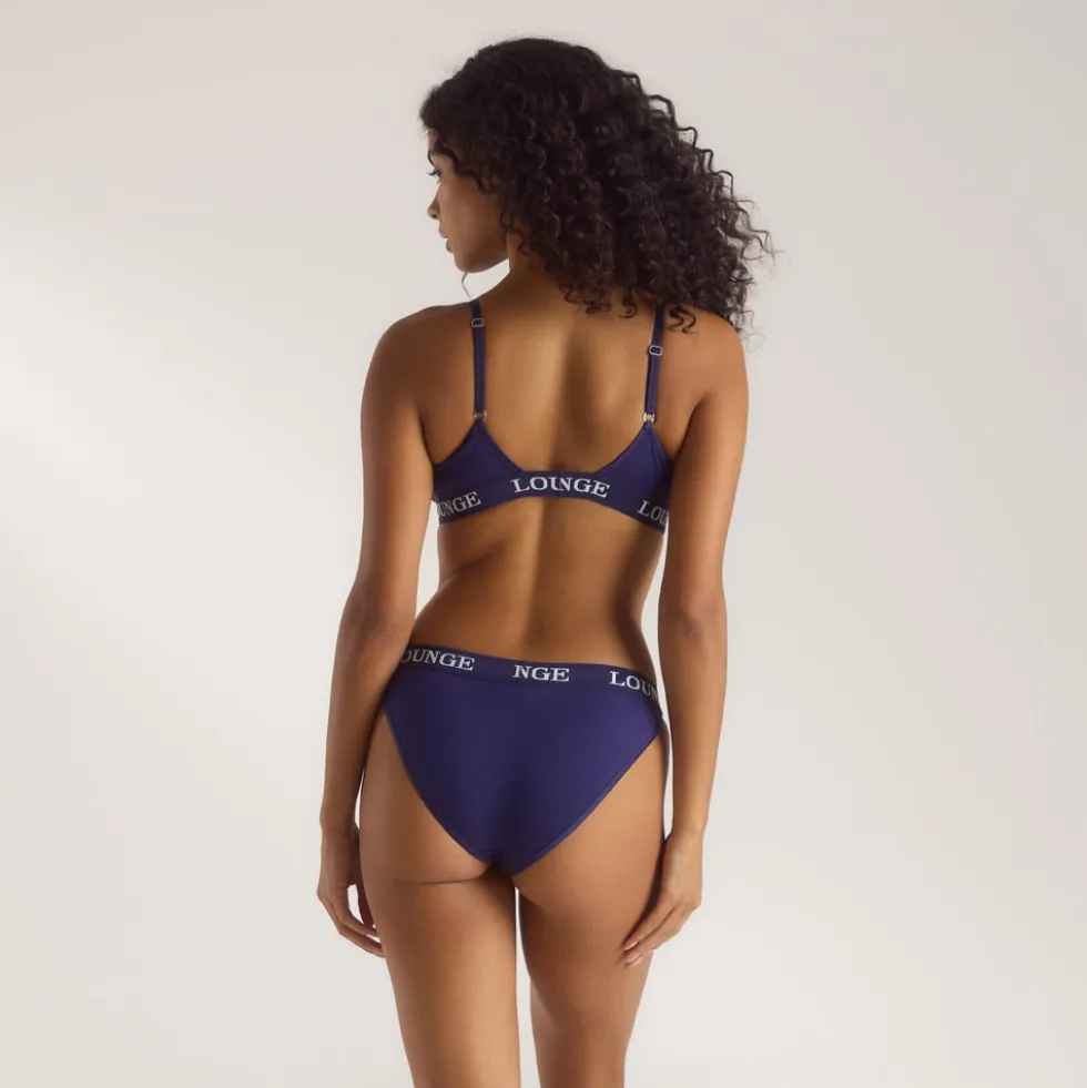 Bamboo Triangle Bra - Navy