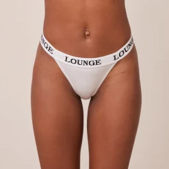 Bamboo Triangle Thong - All White