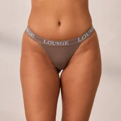 Bamboo Triangle Thong - Coffee