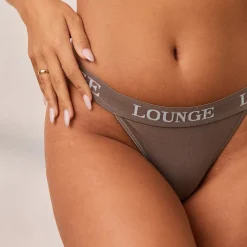 Bamboo Triangle Thong - Coffee