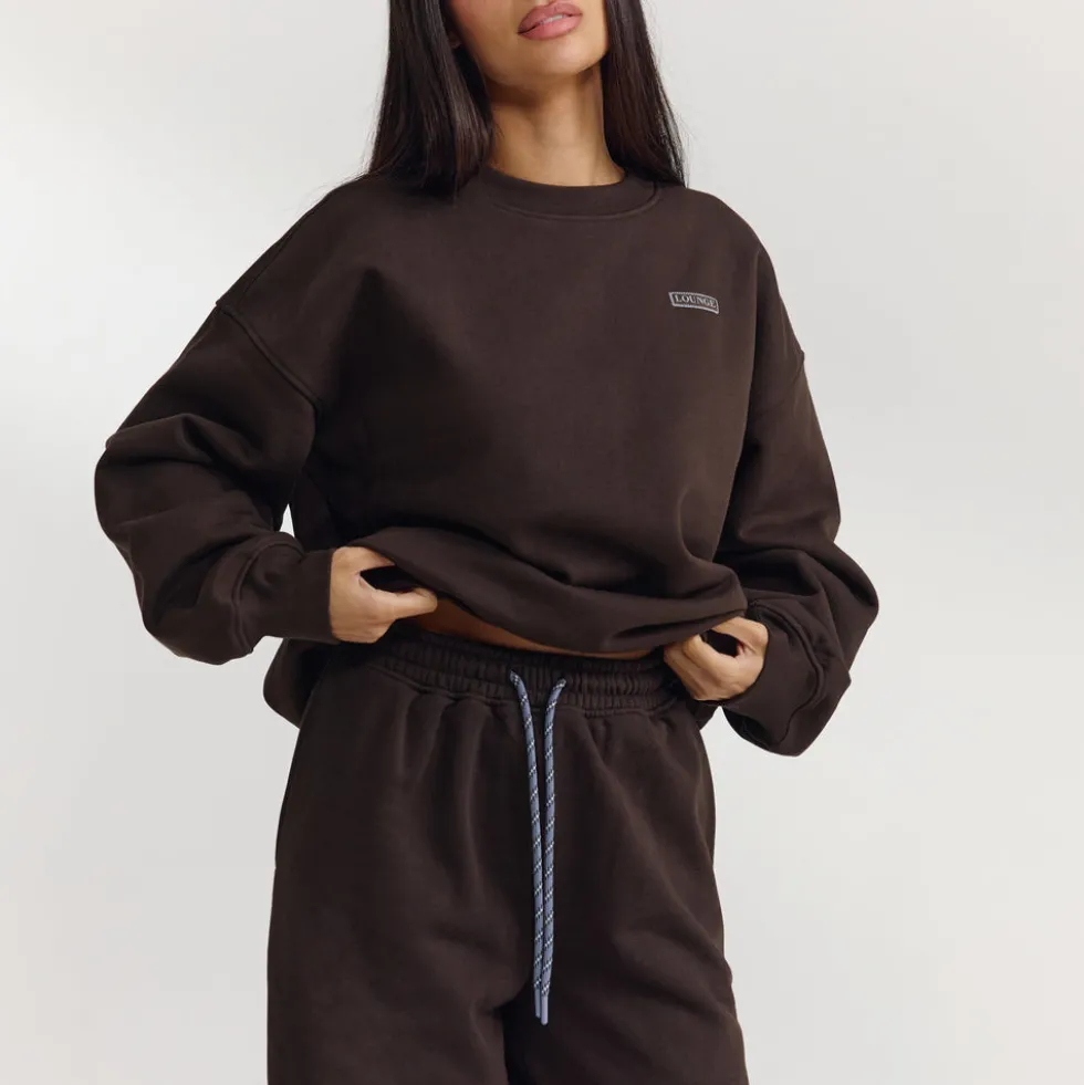 Barrel Leg Sweatpants - Dark Chocolate
