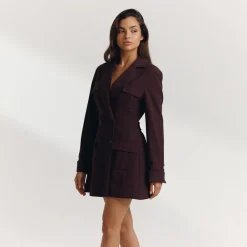 Blazer Dress - Chocolate