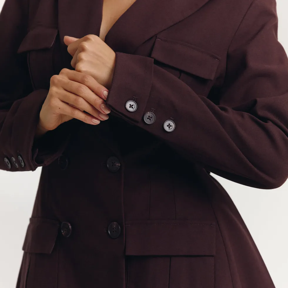 Blazer Dress - Chocolate