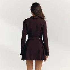 Blazer Dress - Chocolate