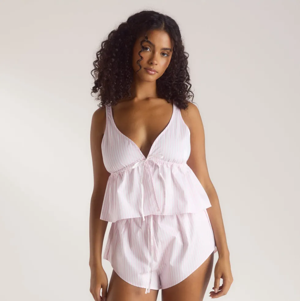 Bloom & Stripe Cami Pajama Top - Pink