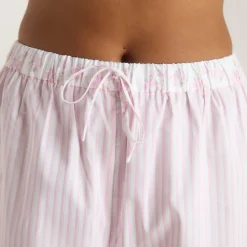 Bloom & Stripe Pajama Pants - Pink