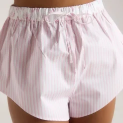Bloom & Stripe Pajama Shorts - Pink