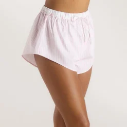 Bloom & Stripe Pajama Shorts - Pink