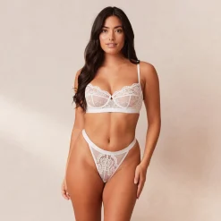 Blossom Balcony Bra - White