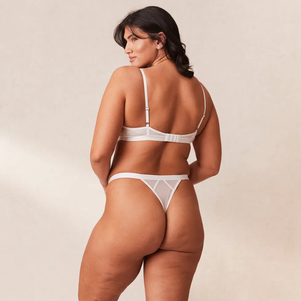 Blossom Balcony Bra - White