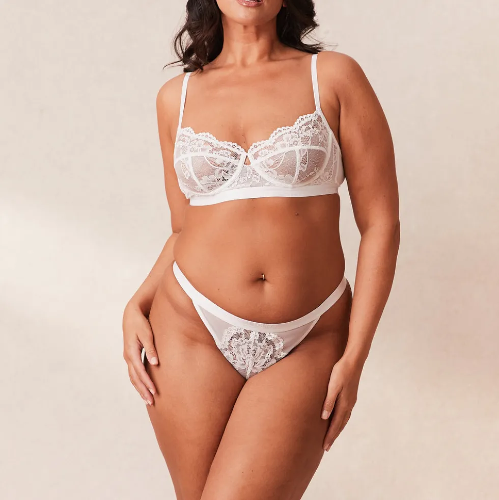 Blossom Balcony Bra - White