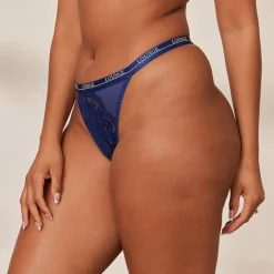 Blossom Thong - Navy