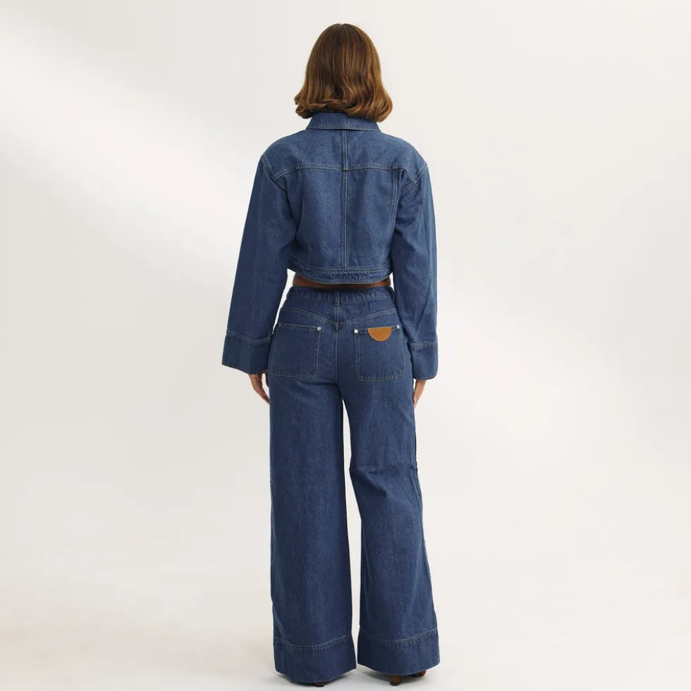Boxy Denim Jacket - Blue