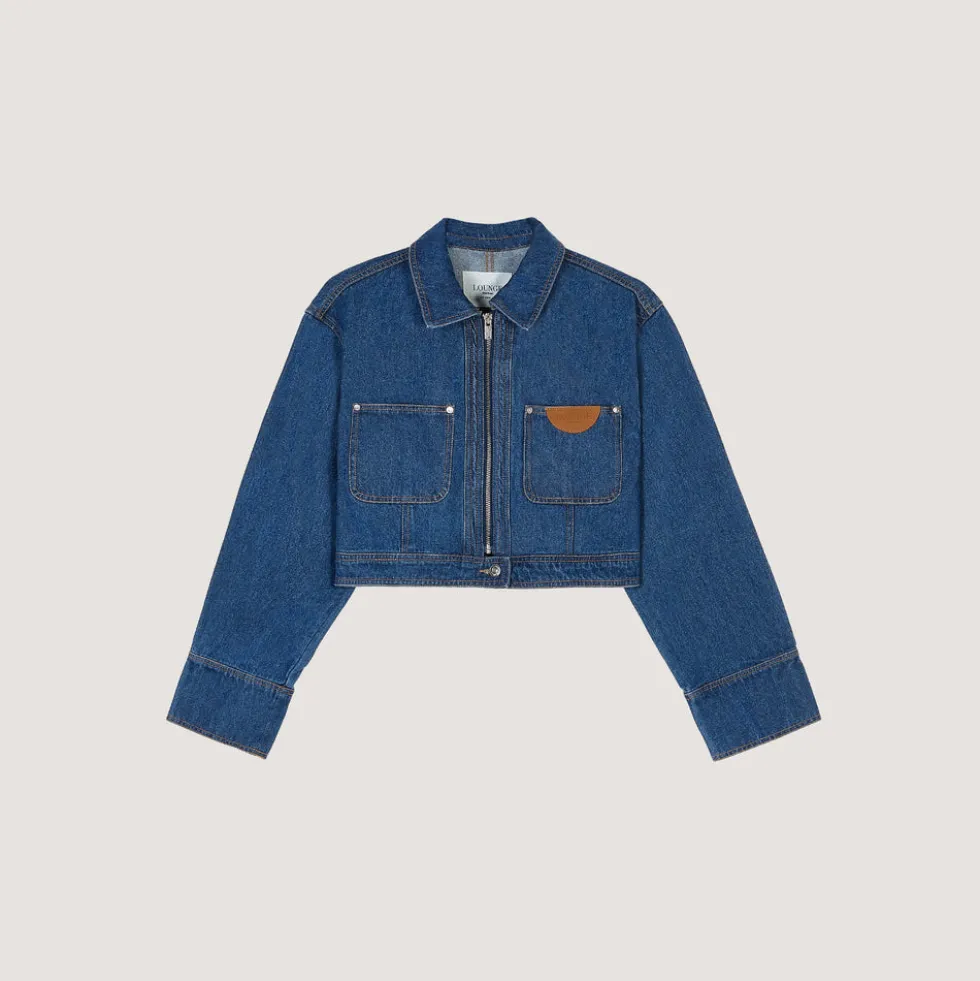 Boxy Denim Jacket - Blue