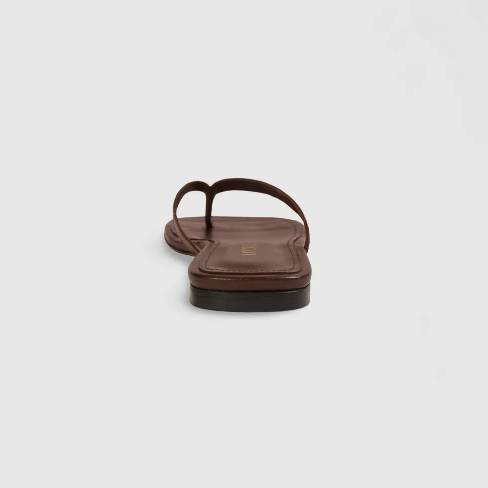 Brielle Flip Flops - Chocolate