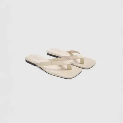 Brielle Flip Flops - Cream