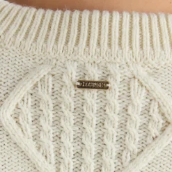 Cable-Knit Sweater - Cream