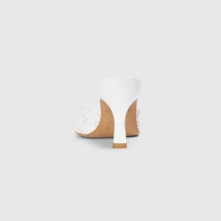Capri Kitten Heels - White
