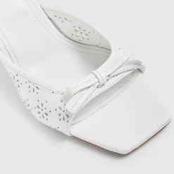 Capri Kitten Heels - White