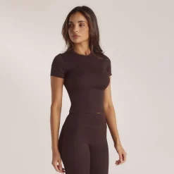 Classic Fitted Top - Coffee Bean