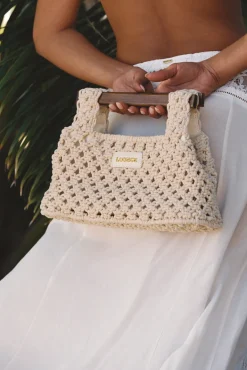 Clover Clutch Bag - Cream