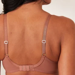 Comfort Push-Up T-shirt Bra & Thong Set - Mocha
