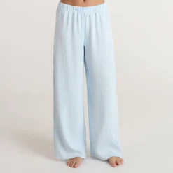 Crinkle Pajama Pants - Blue