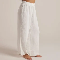 Crinkle Pajama Pants - White