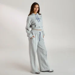 Cropped Hoodie - Grey Marl