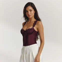 Eledora Corset Top - Plum