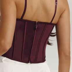Eledora Corset Top - Plum