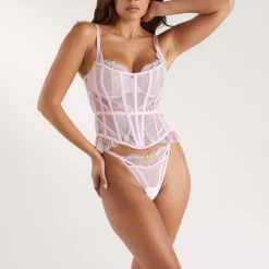 Elodie Corset (Set) - Pink