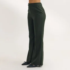 Flared Pants - Dark Green
