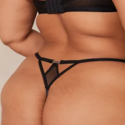 Flirt Balcony Bra & G-string/Briefs Set - Black