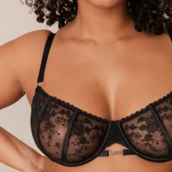 Flirt Balcony Bra & G-string/Briefs Set - Black