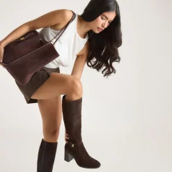 Ivy Knee-High Boots - Chocolate