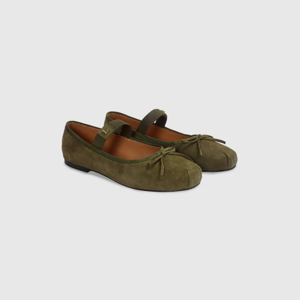 Juna Ballet Flats - Olive