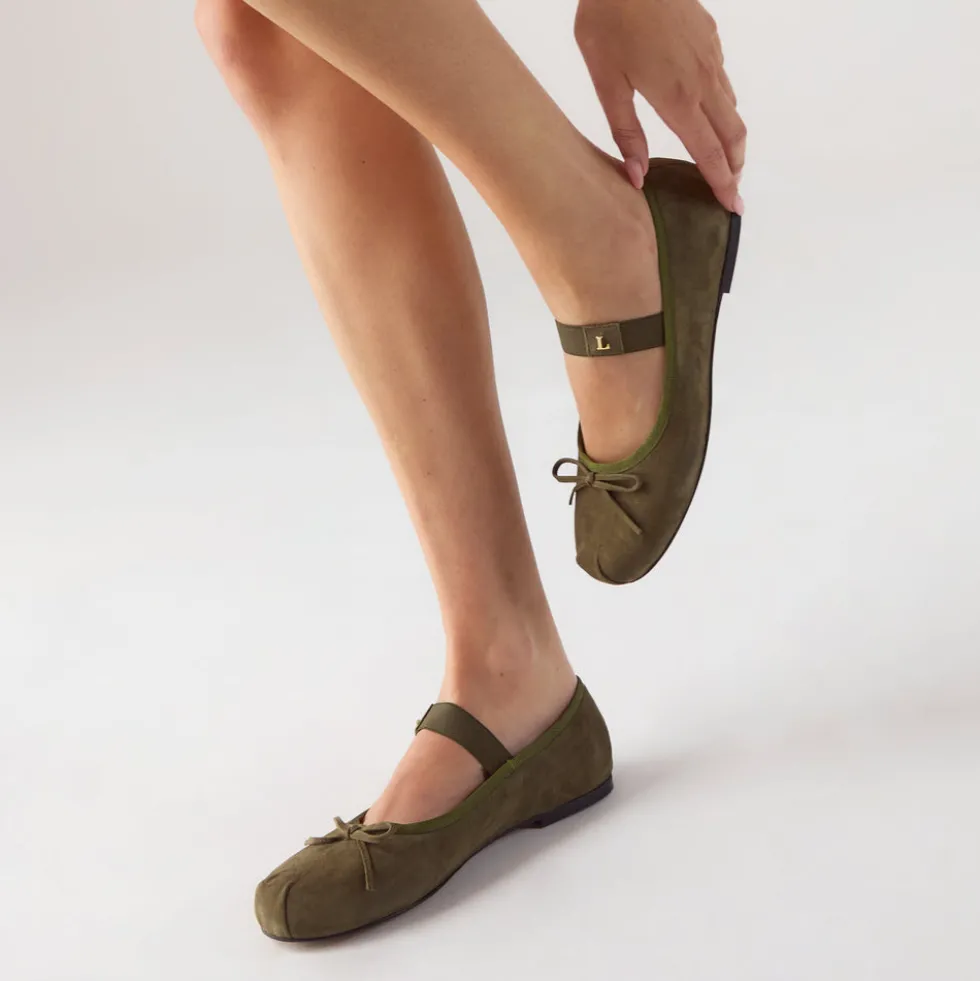Juna Ballet Flats - Olive