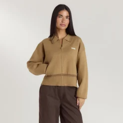 Knitted Jacket - Tan