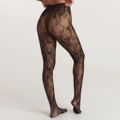 Lace Tights (40 Denier) - Black