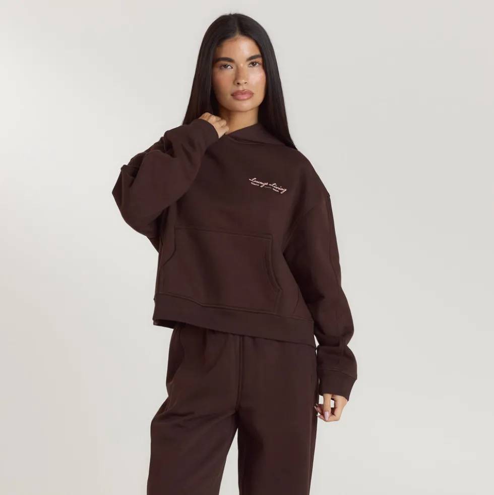 Lounge Living Hoodie - Chocolate