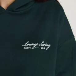 Lounge Living Hoodie - Forest Green