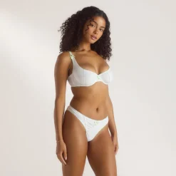 Meadow Balcony Bra - Sage Floral