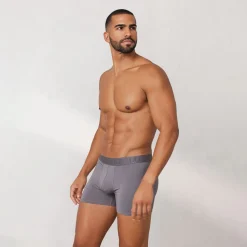 Men's Luxe Boxers (3 Pack) - Charcoal