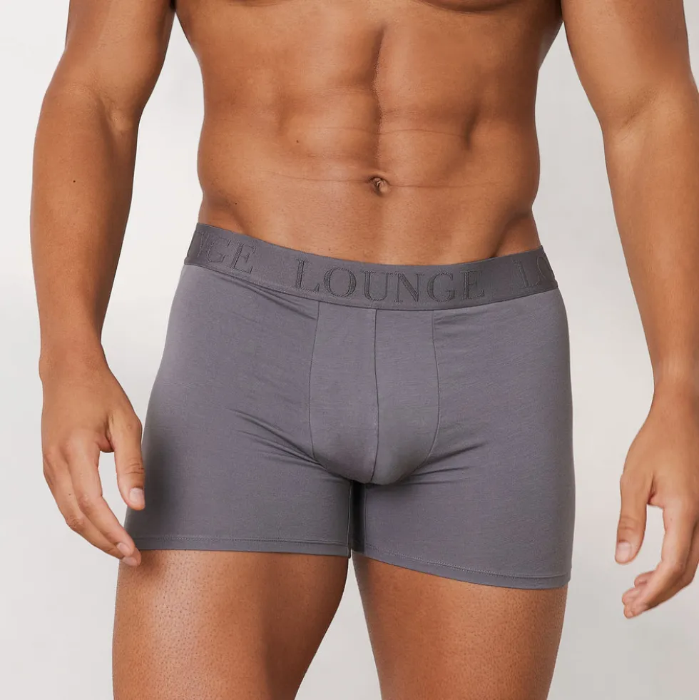 Men's Luxe Boxers (3 Pack) - Charcoal